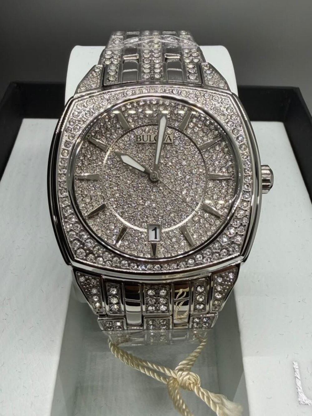 Bulova Phantom 40mm Silver Stainless Steel Quartz Men's Watch – Ref. 96B296